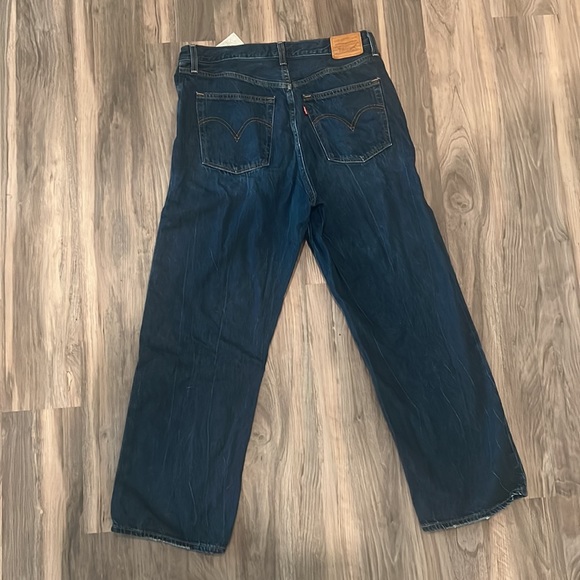 RIBCAGE STRAIGHT DARK BLUE LEVIS - Picture 2 of 8